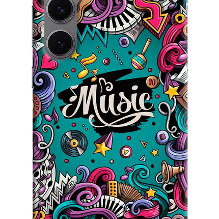 Music Graffiti Samsung S24 FE 5G Hard Case Back Cover by Casekaro