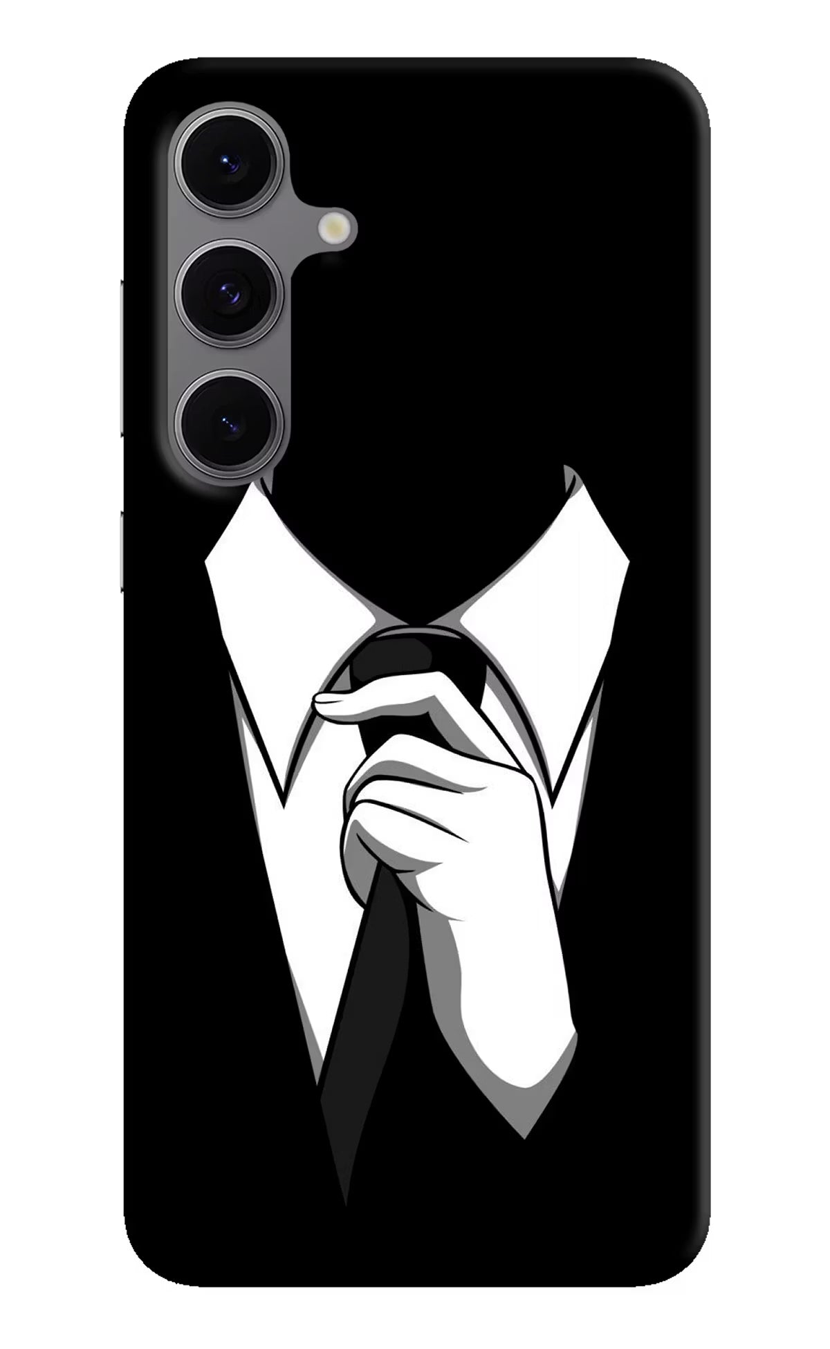 Black Tie Samsung S24 FE 5G Hard Case Back Cover by Casekaro