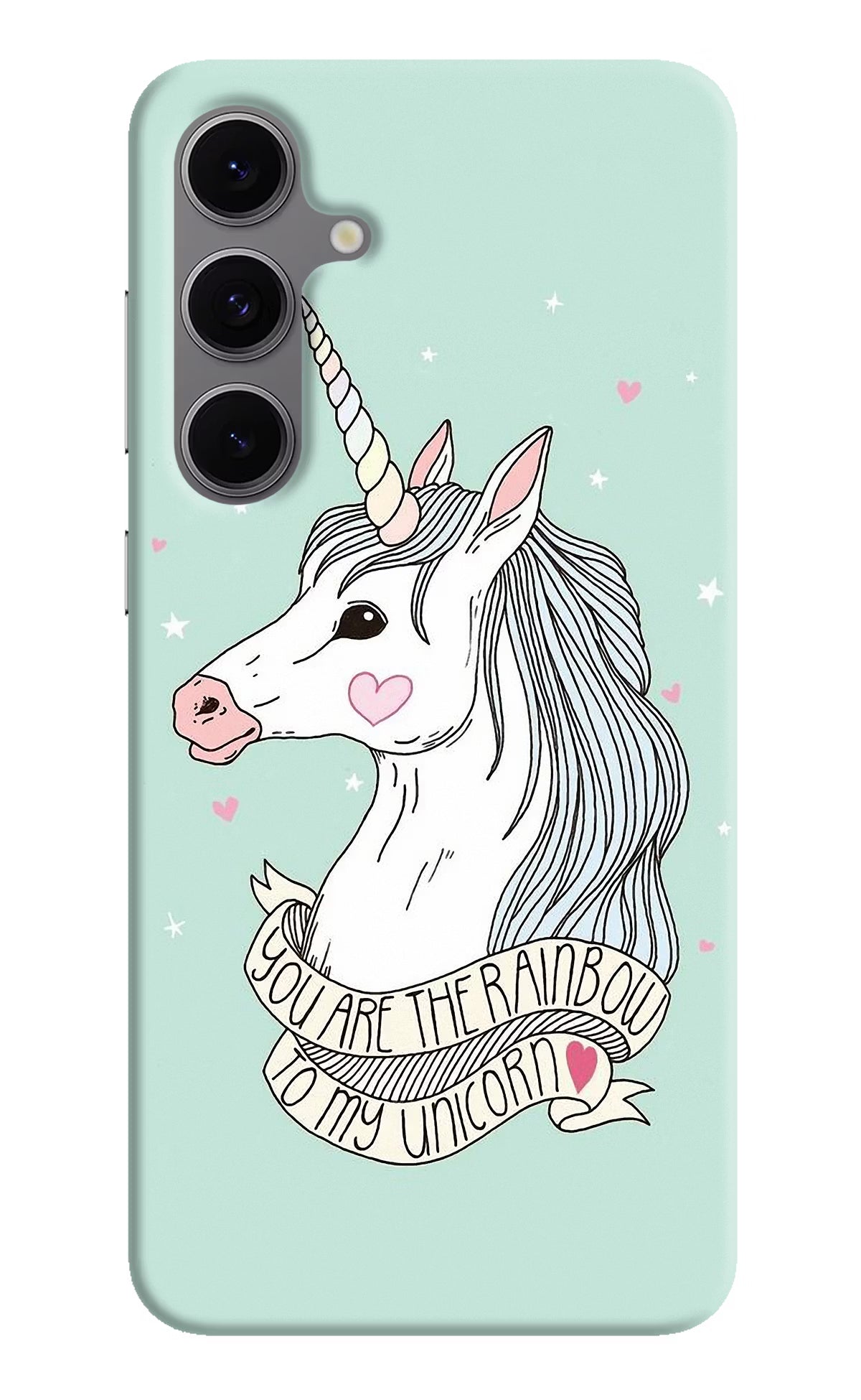 Unicorn Wallpaper Samsung S24 FE 5G Hard Case Back Cover by Casekaro