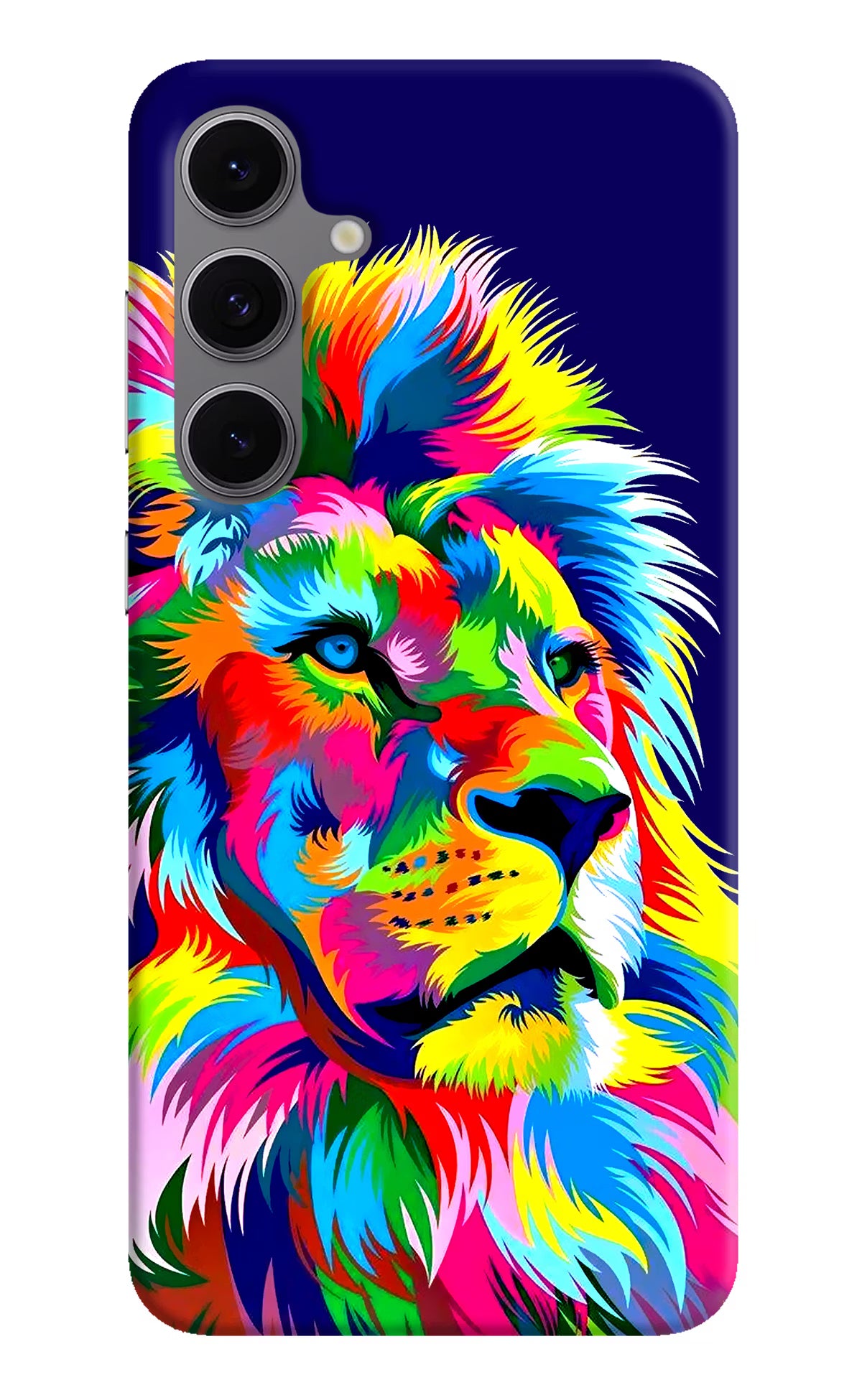 Vector Art Lion Samsung S24 FE 5G Hard Case Back Cover by Casekaro