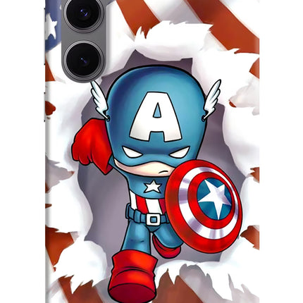 Captain America Samsung S24 FE 5G Hard Case Back Cover by Casekaro