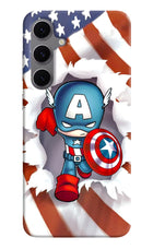 Captain America Samsung S24 FE 5G Hard Case Back Cover by Casekaro