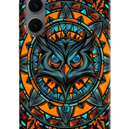 Angry Owl Art Samsung S24 FE 5G Hard Case Back Cover by Casekaro