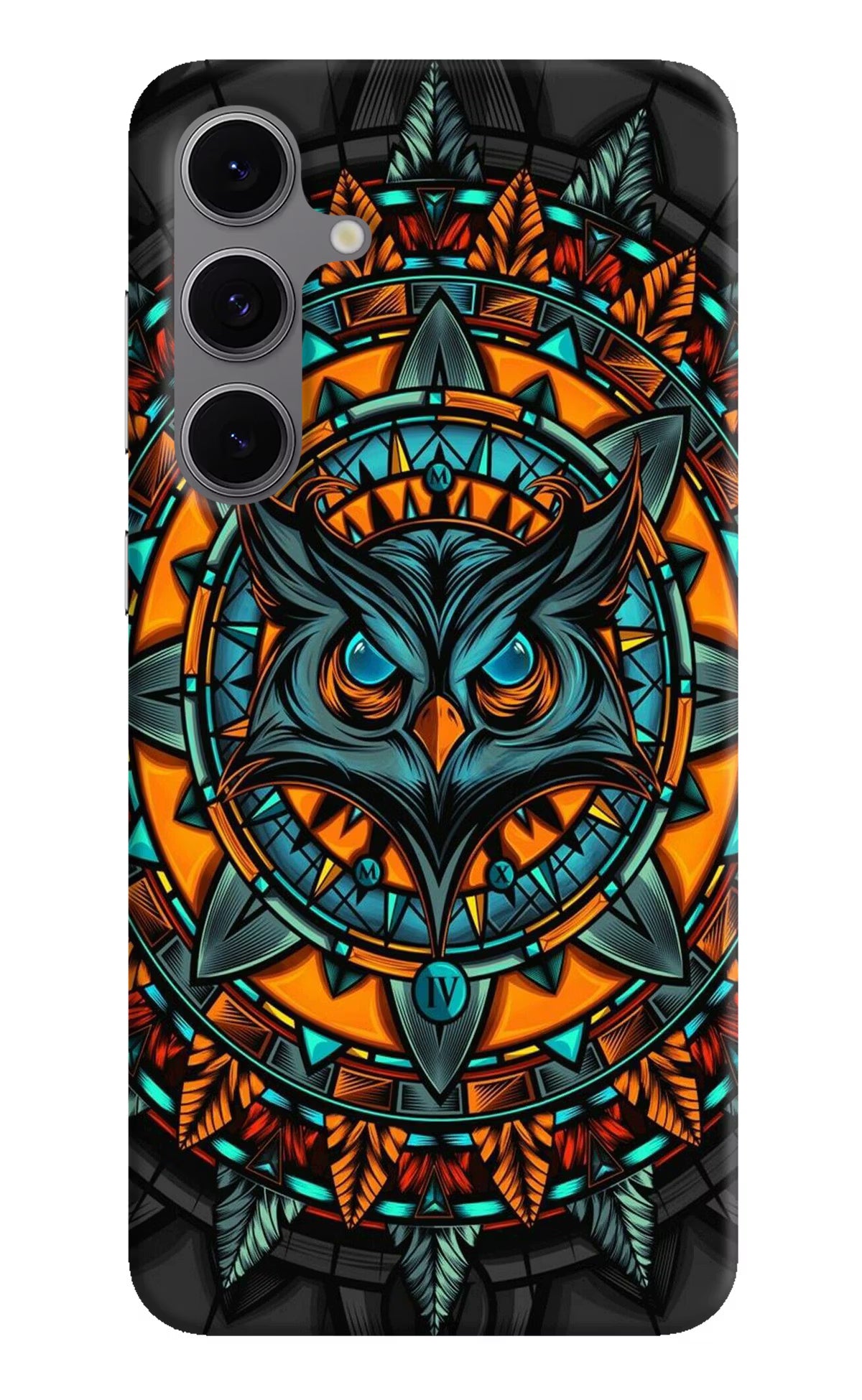Angry Owl Art Samsung S24 FE 5G Hard Case Back Cover by Casekaro