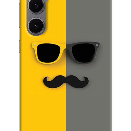 Sunglasses with Mustache Samsung S24 FE 5G Hard Case Back Cover by Casekaro