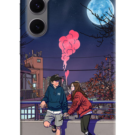 Chilling Couple Samsung S24 FE 5G Hard Case Back Cover by Casekaro