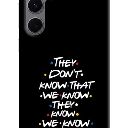 FRIENDS Dialogue Samsung S24 FE 5G Hard Case Back Cover by Casekaro