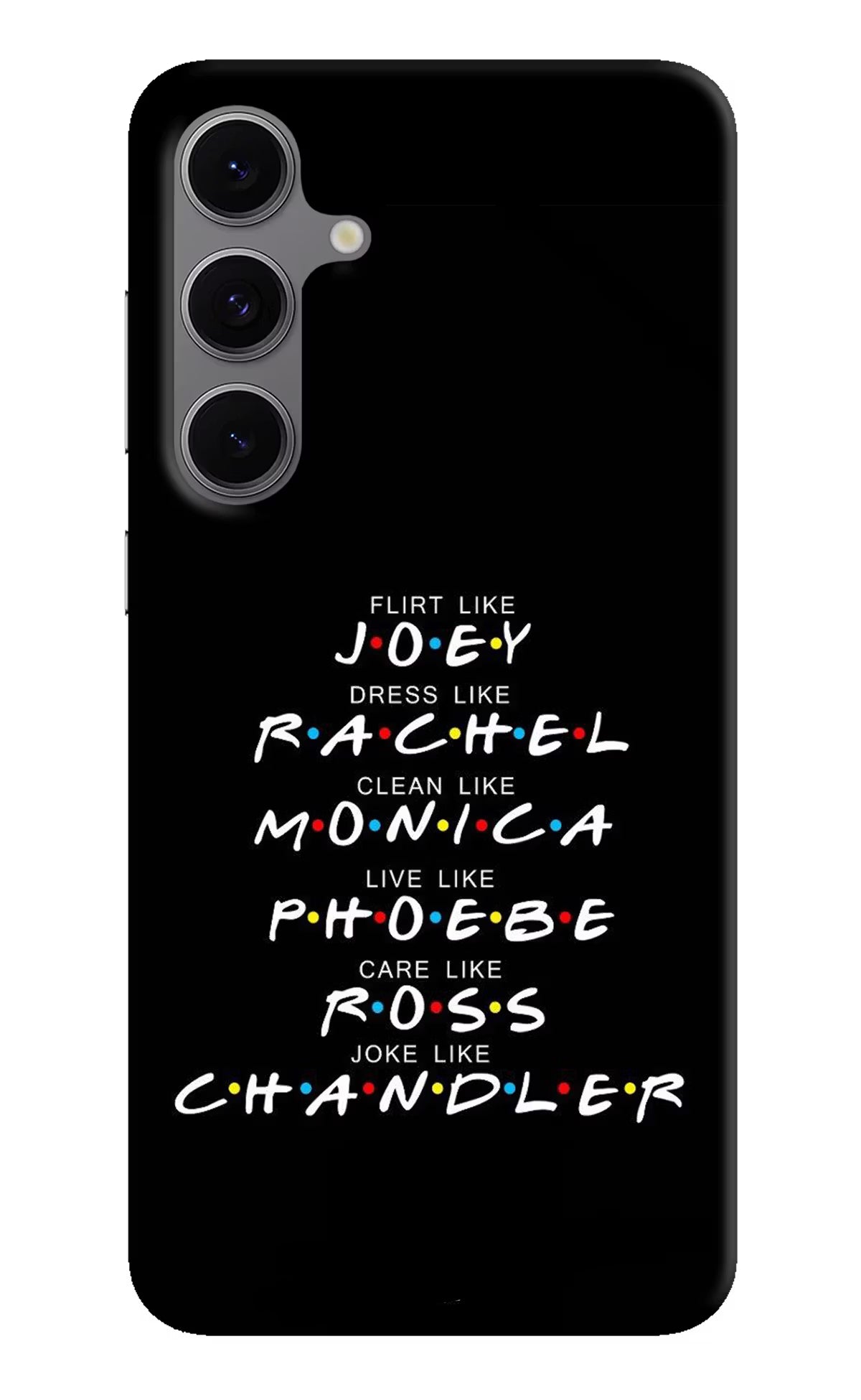 FRIENDS Character Samsung S24 FE 5G Hard Case Back Cover by Casekaro