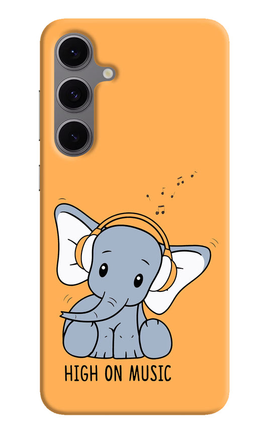 High On Music Samsung S24 FE 5G Hard Case Back Cover by Casekaro