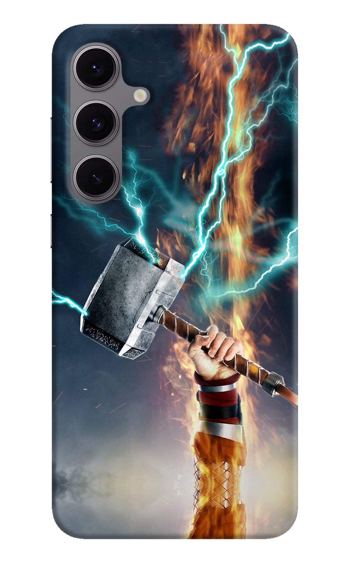 Thor Hammer Mjolnir Samsung S24 FE 5G Hard Case Back Cover by Casekaro