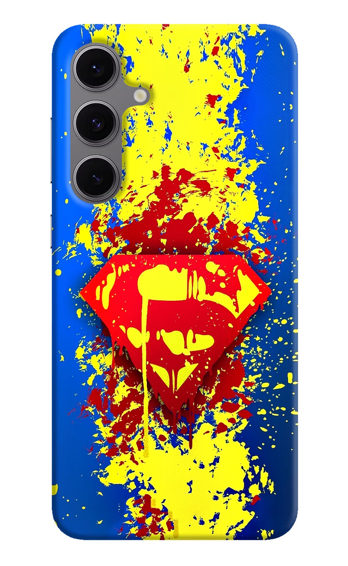 Superman logo Samsung S24 FE 5G Hard Case Back Cover by Casekaro