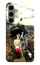 Ride More Worry Less Samsung S24 FE 5G Hard Case Back Cover by Casekaro