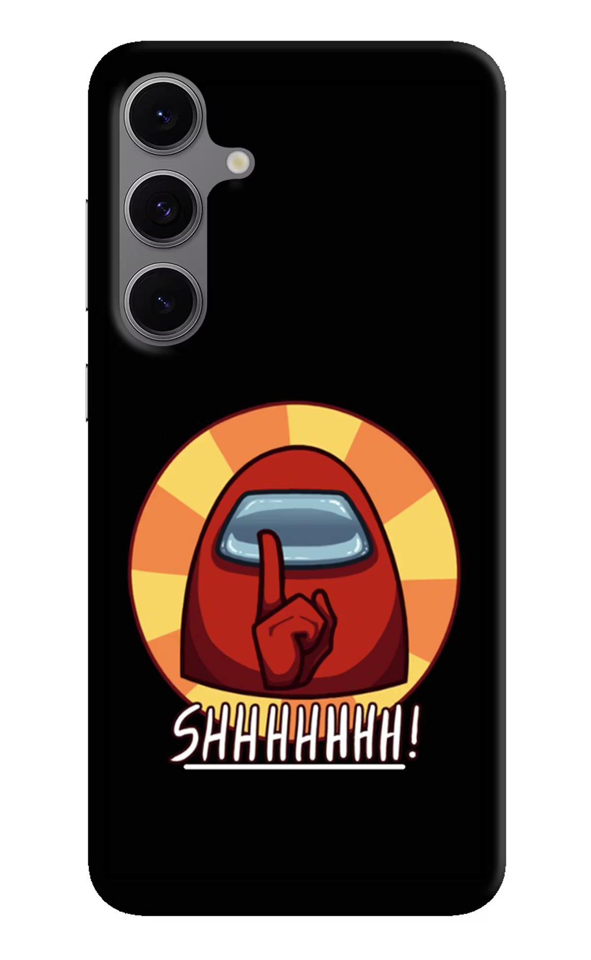 Among Us Shhh! Samsung S24 FE 5G Hard Case Back Cover by Casekaro