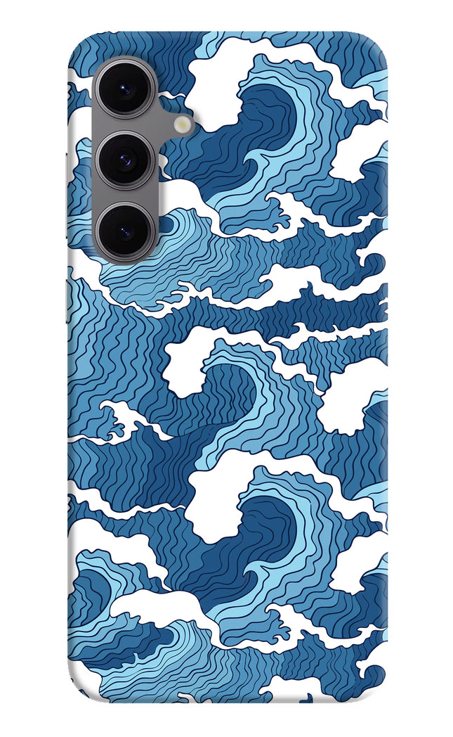 Blue Waves Samsung S24 FE 5G Hard Case Back Cover by Casekaro