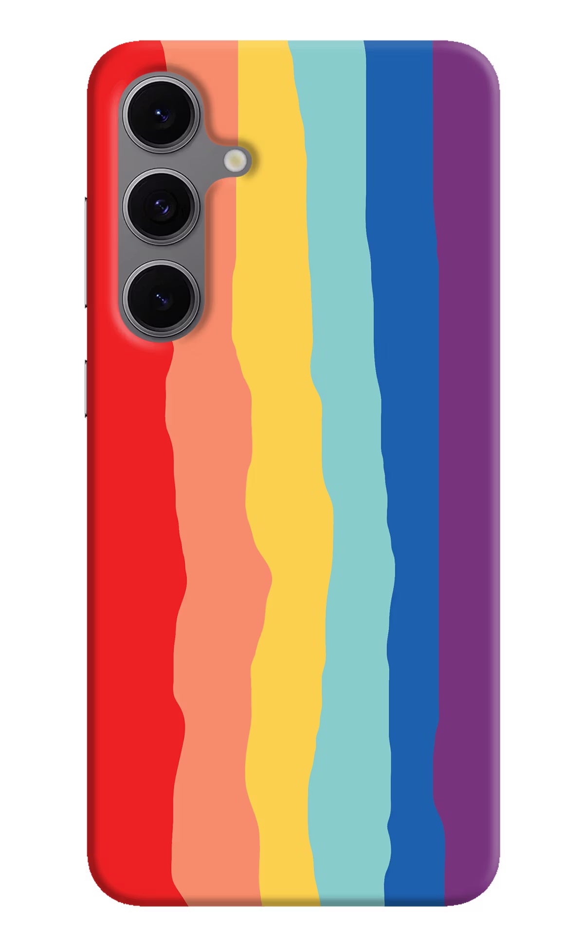 Rainbow Samsung S24 FE 5G Hard Case Back Cover by Casekaro