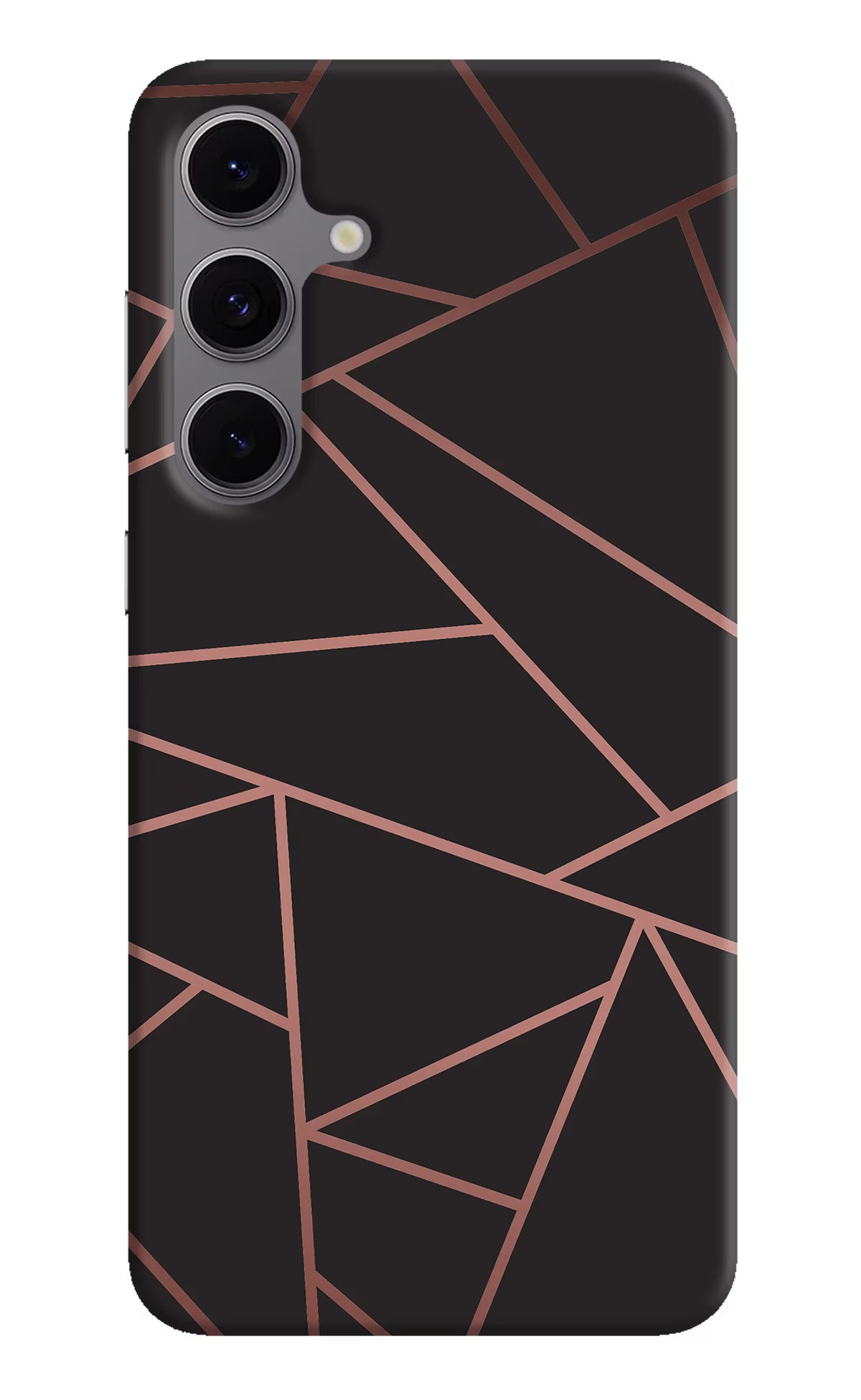Geometric Pattern Samsung S24 FE 5G Hard Case Back Cover by Casekaro