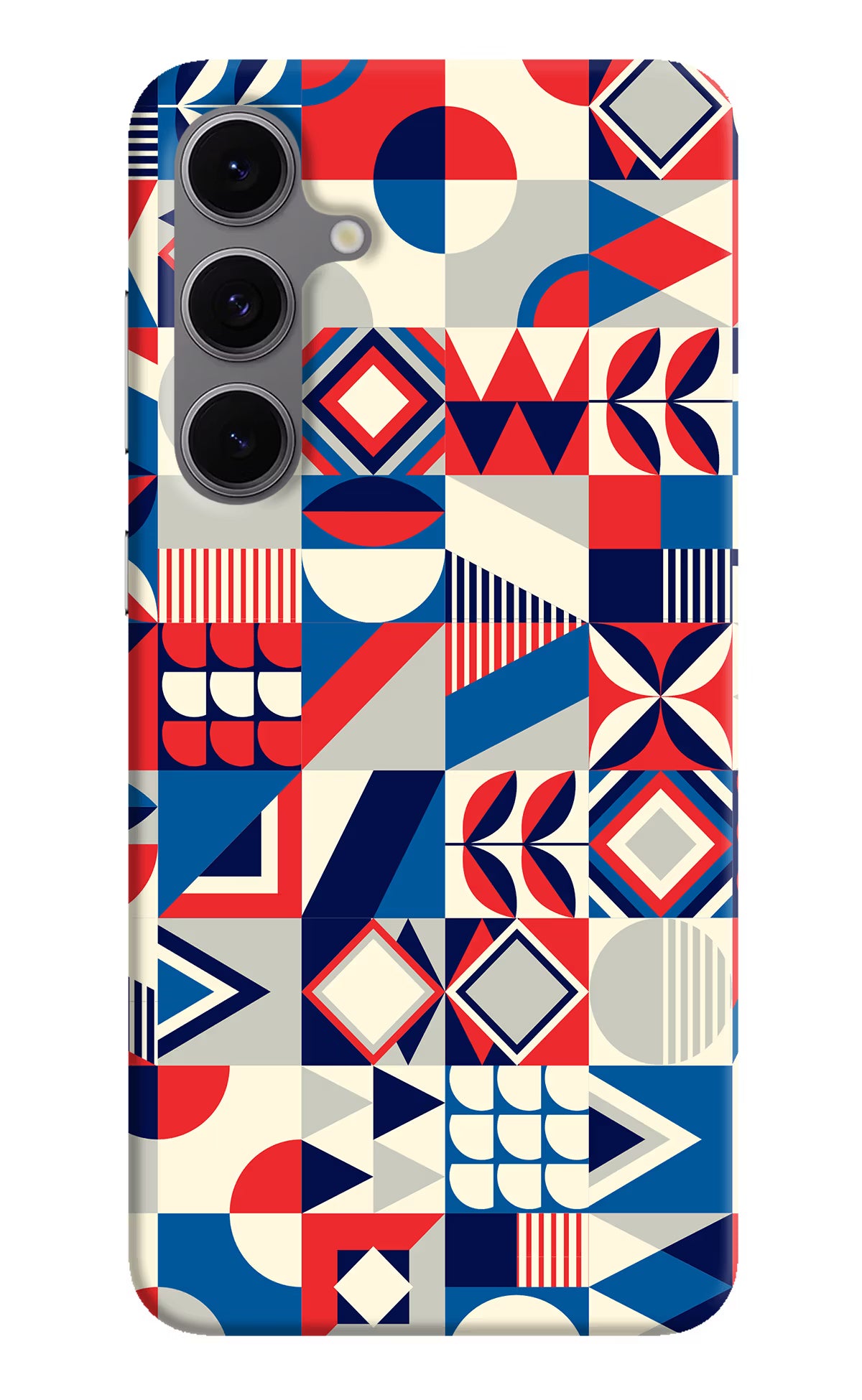 Colorful Pattern Samsung S24 FE 5G Hard Case Back Cover by Casekaro