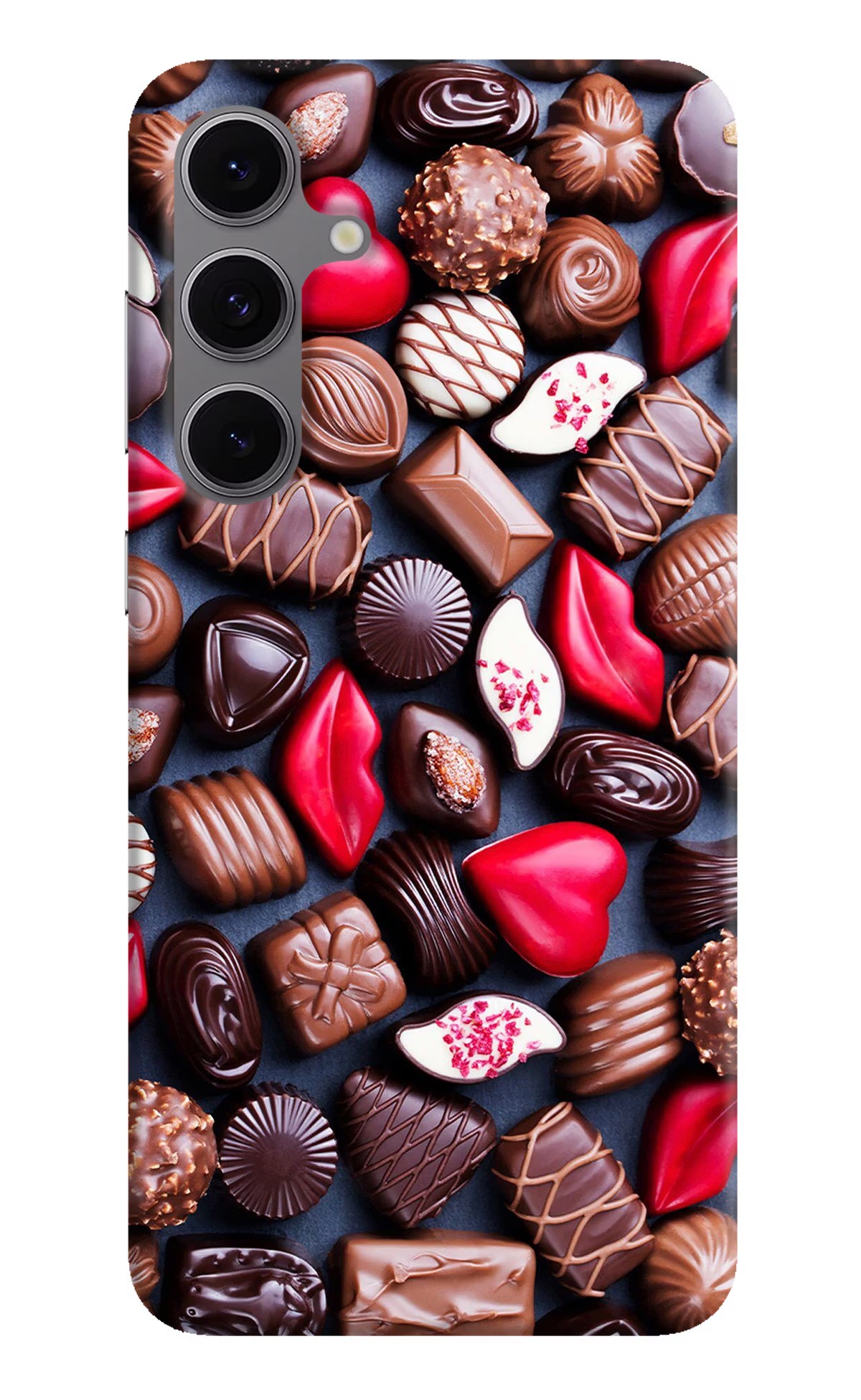 Chocolates Samsung S24 FE 5G Hard Case Back Cover by Casekaro