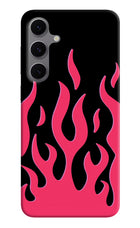 Fire Flames Samsung S24 FE 5G Hard Case Back Cover by Casekaro