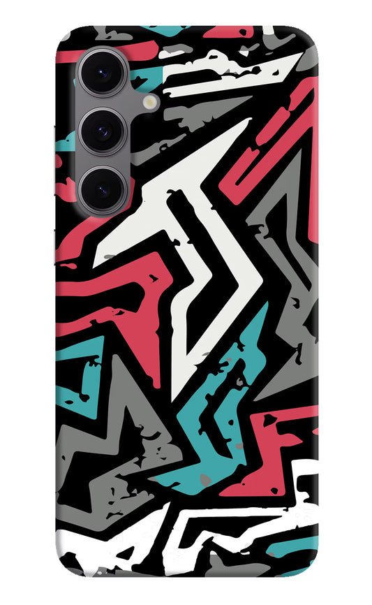 Geometric Graffiti Samsung S24 FE 5G Hard Case Back Cover by Casekaro
