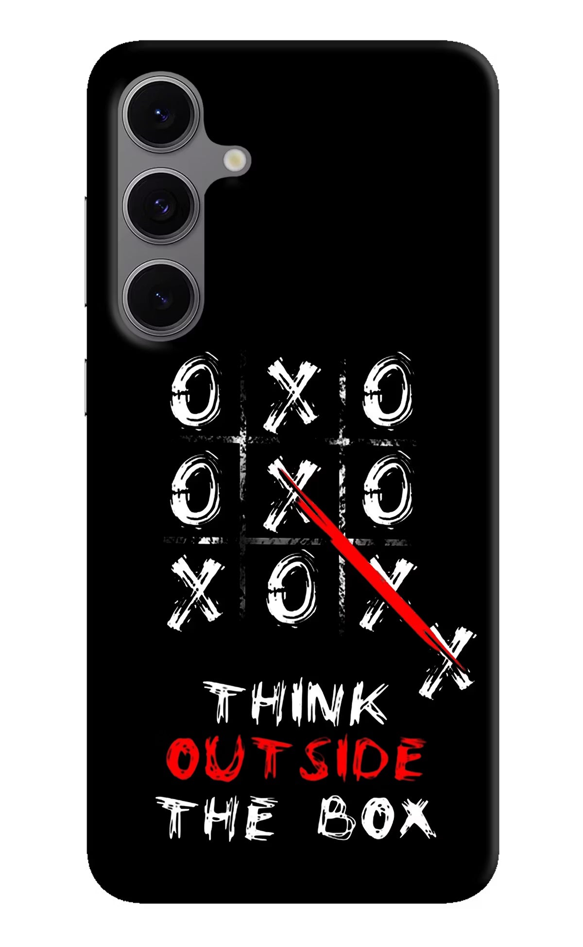Think out of the BOX Samsung S24 FE 5G Hard Case Back Cover by Casekaro