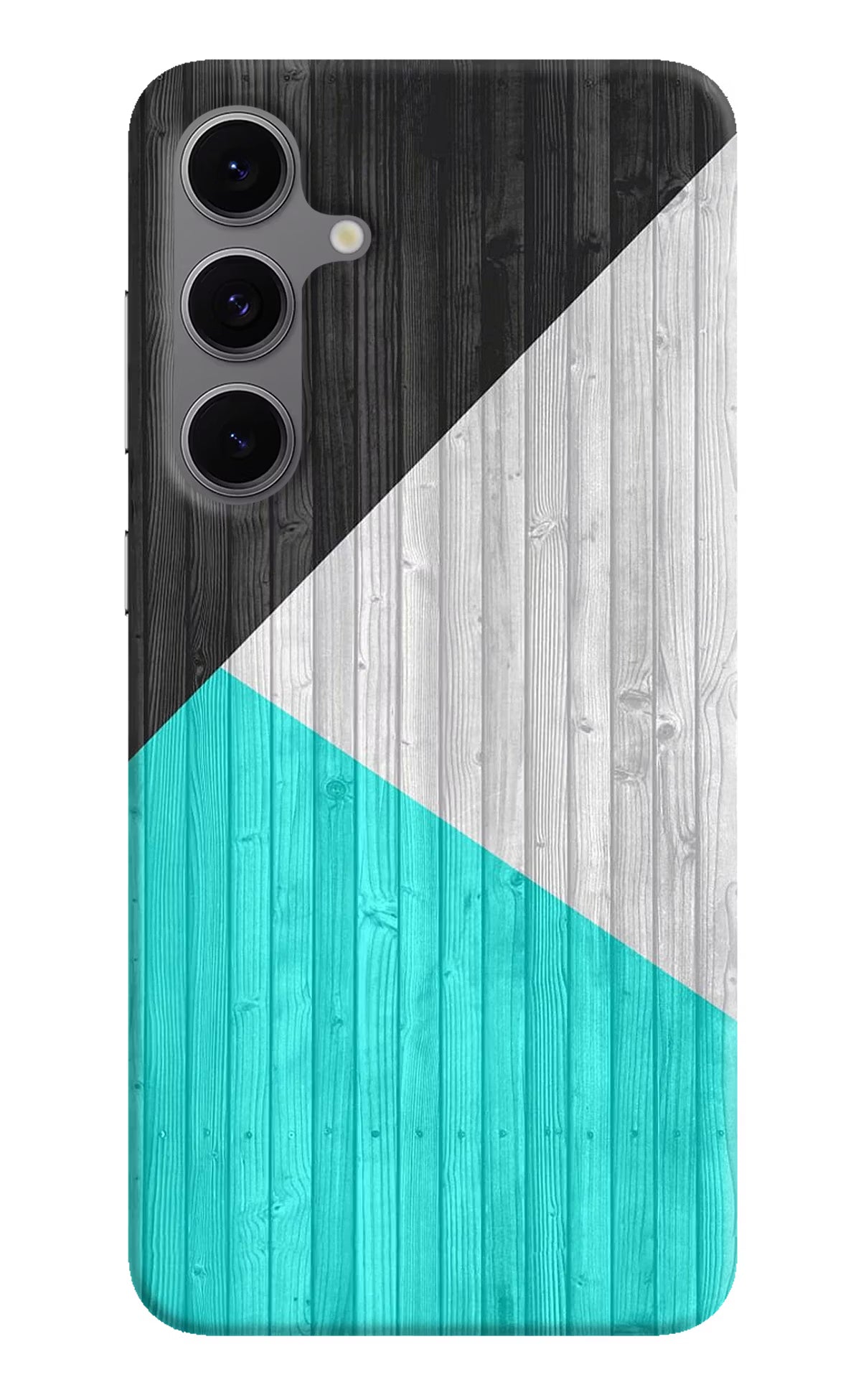 Wooden Abstract Samsung S24 FE 5G Hard Case Back Cover by Casekaro