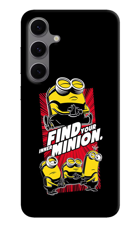 Find your inner Minion Samsung S24 FE 5G Hard Case Back Cover by Casekaro