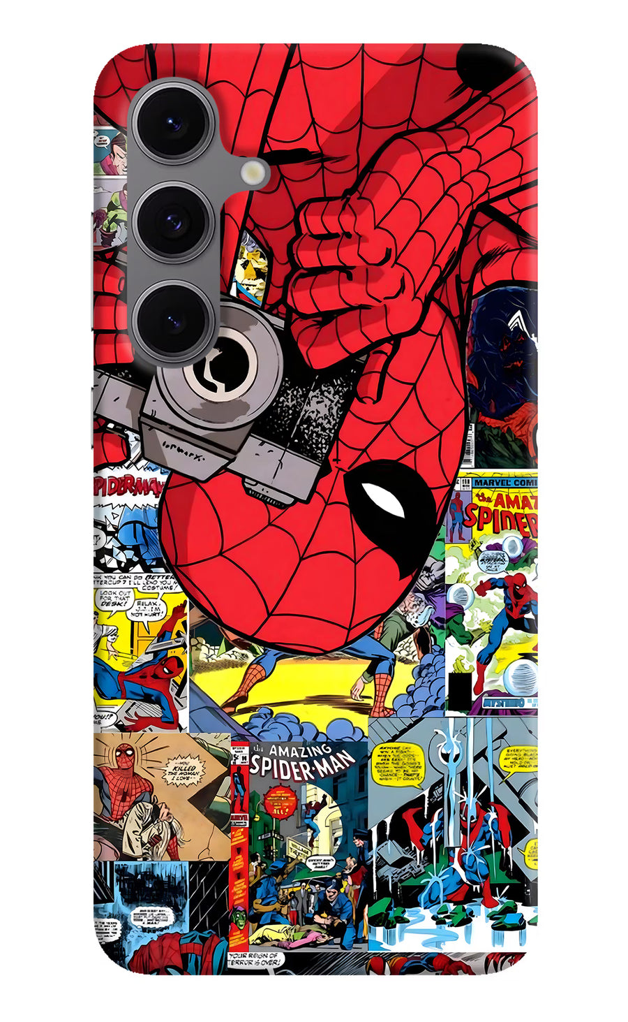 Spider Man Samsung S24 FE 5G Back Cover, Hard case
