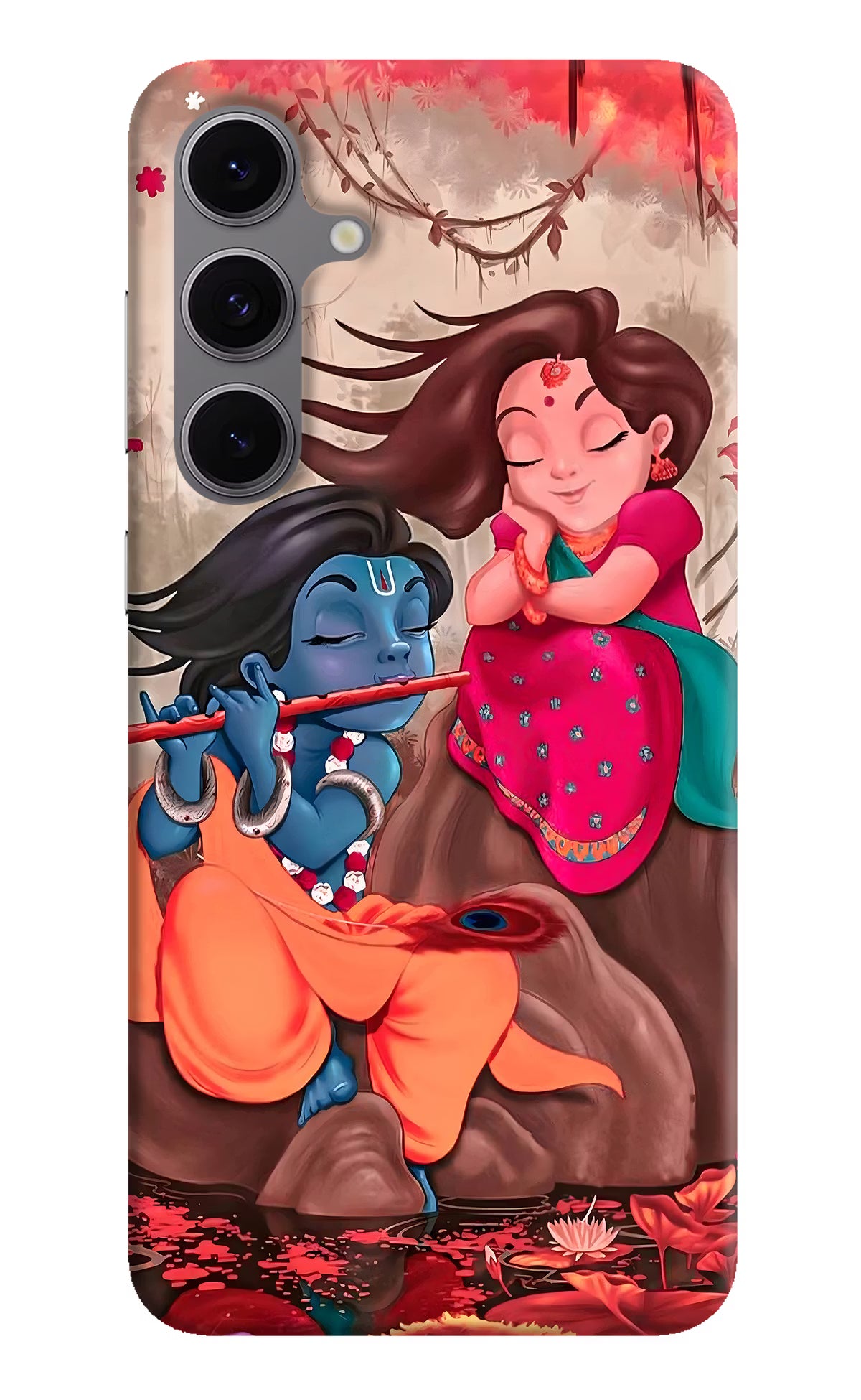 Radhe Krishna Samsung S24 FE 5G Hard Case Back Cover by Casekaro