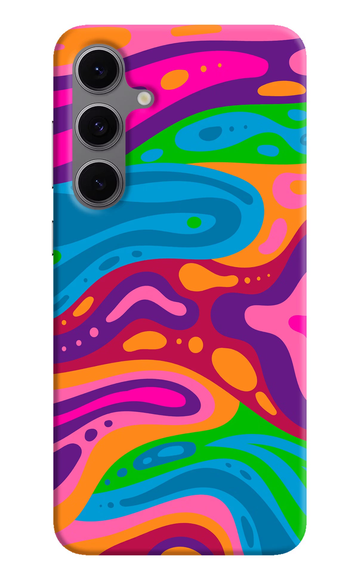 Trippy Pattern Samsung S24 FE 5G Hard Case Back Cover by Casekaro