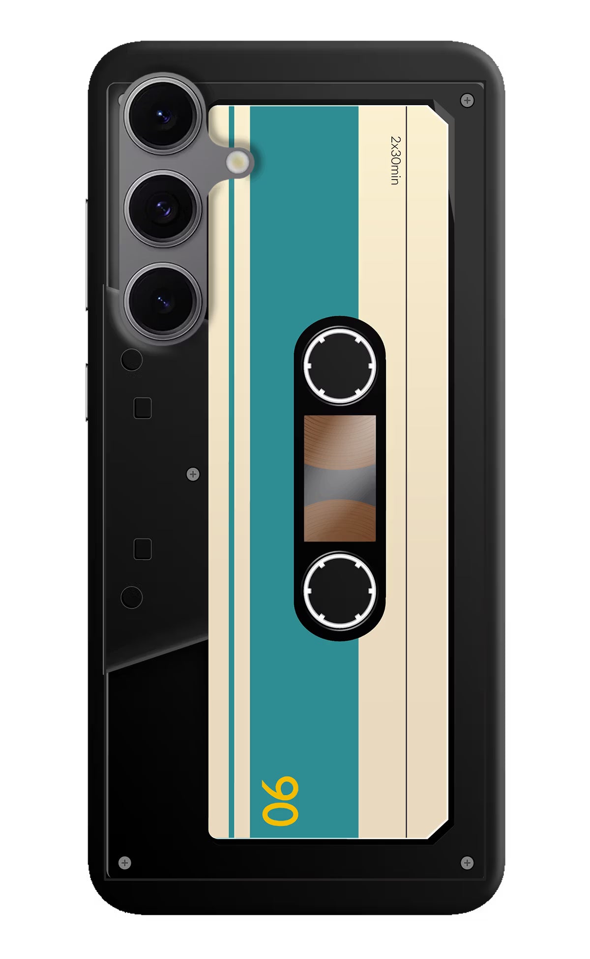 Cassette Samsung S24 FE 5G Hard Case Back Cover by Casekaro