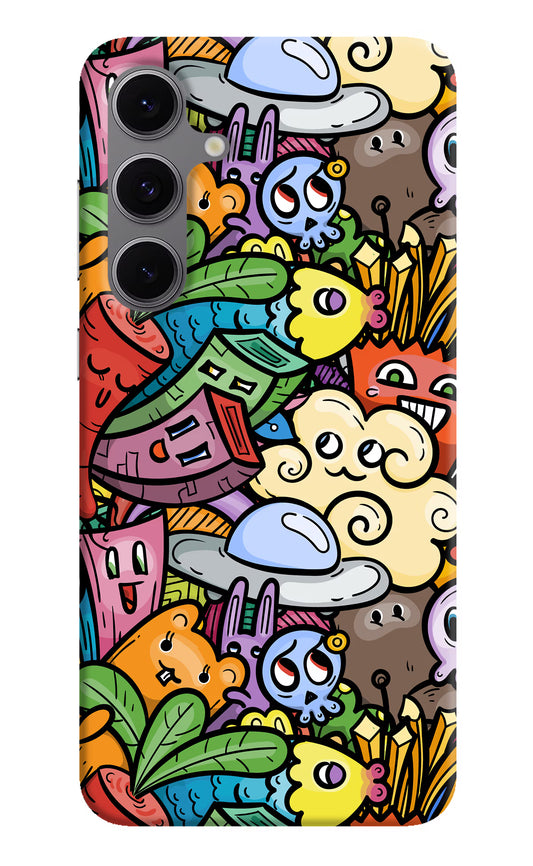 Veggie Doodle Samsung S24 FE 5G Hard Case Back Cover by Casekaro