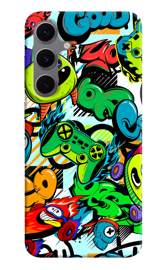 Game Doodle Samsung S24 FE 5G Hard Case Back Cover by Casekaro