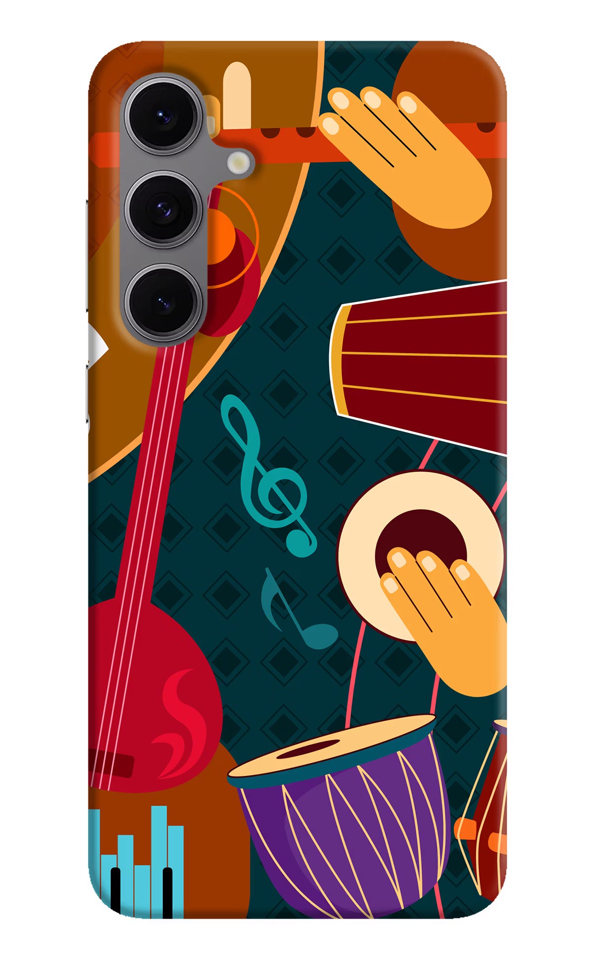 Music Instrument Samsung S24 FE 5G Hard Case Back Cover by Casekaro