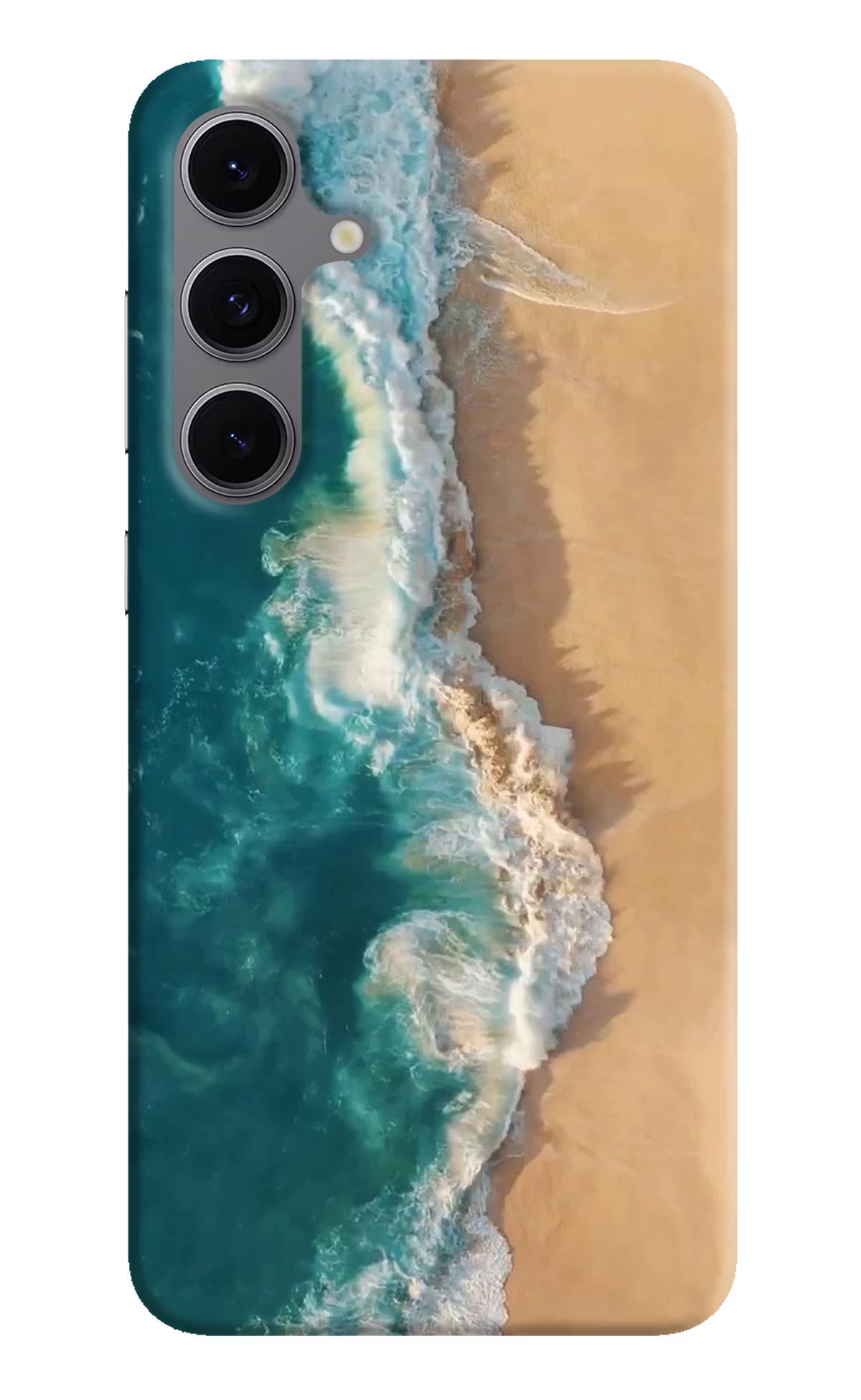 Ocean Beach Samsung S24 FE 5G Hard Case Back Cover by Casekaro