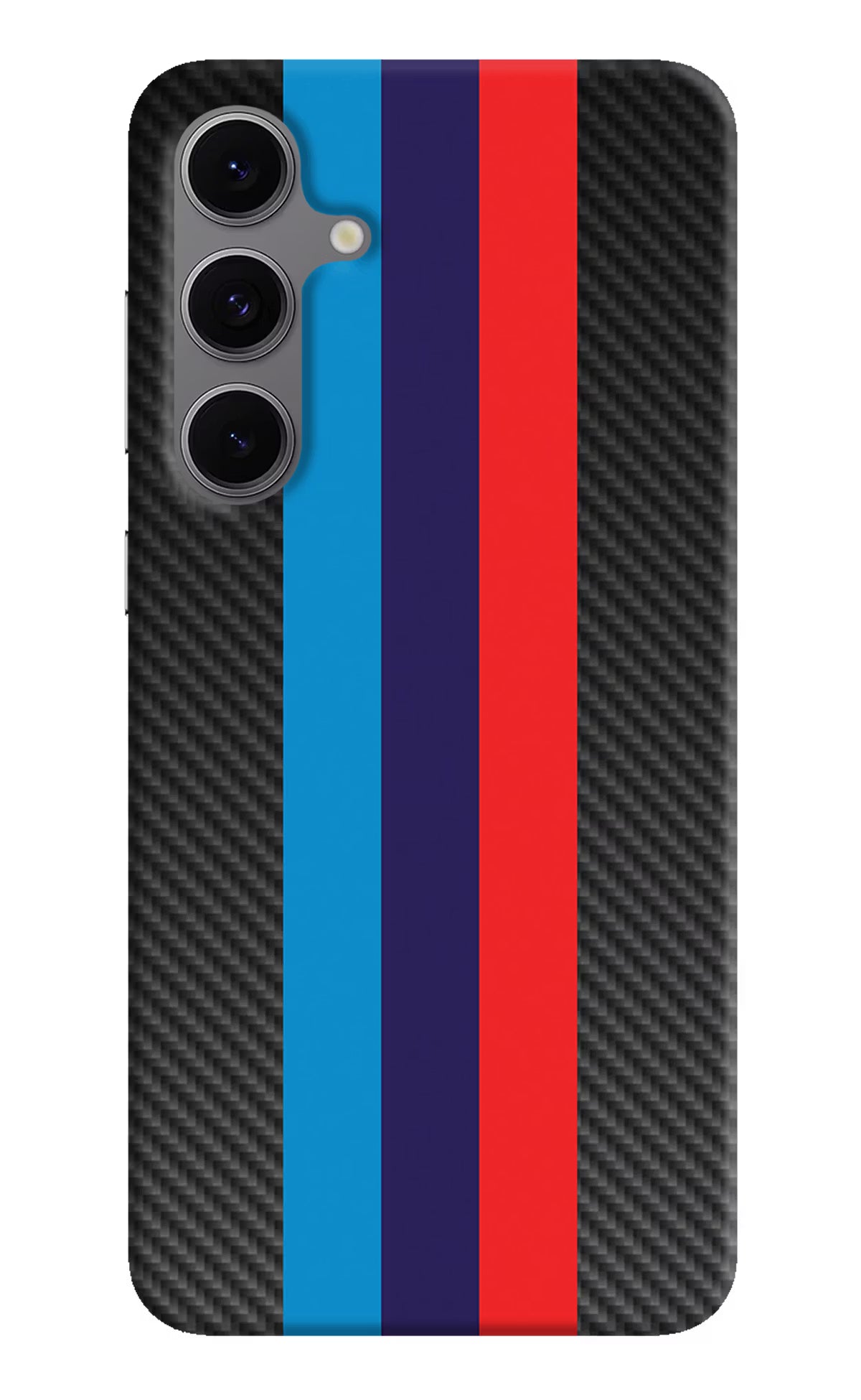 BMW Stripes Pattern Samsung S24 FE 5G Hard Case Back Cover by Casekaro