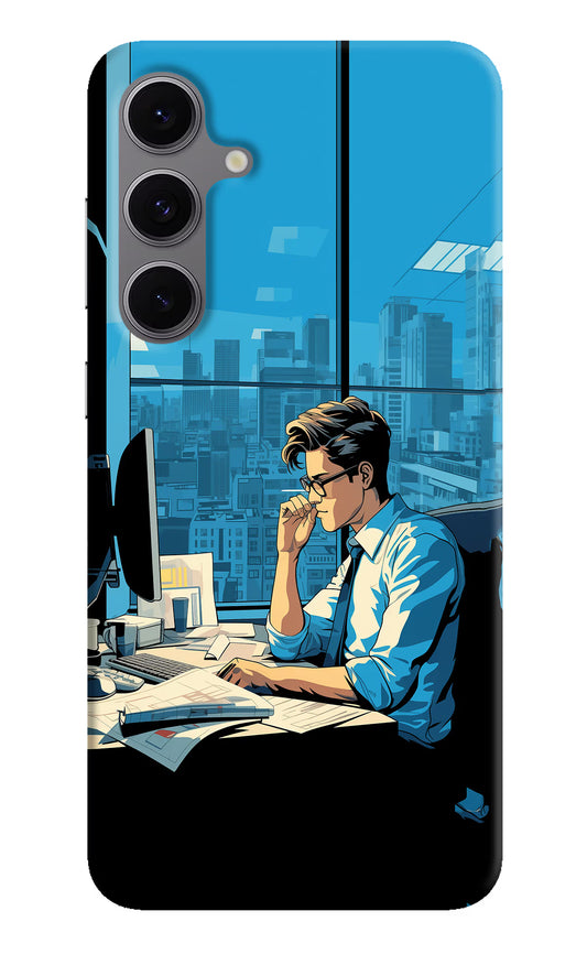 Focused Hustler (AI Generated) Samsung S24 FE 5G Hard Case Back Cover by Casekaro