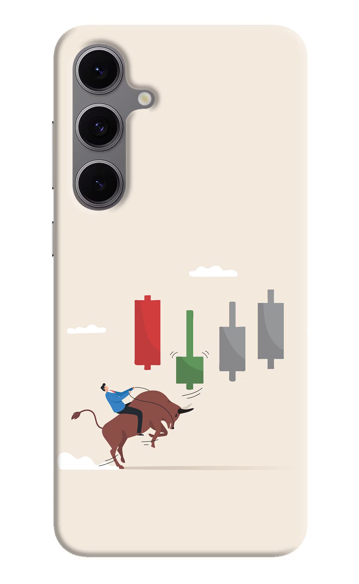 Bull Trading Momentum Samsung S24 FE 5G Hard Case Back Cover by Casekaro