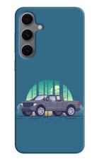 Retro Garage Vibe Samsung S24 FE 5G Hard Case Back Cover by Casekaro