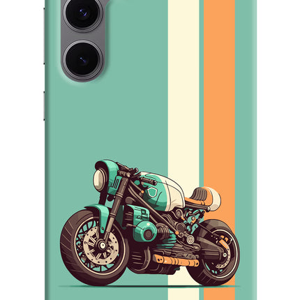 Striped Moto Drift Samsung S24 FE 5G Hard Case Back Cover by Casekaro