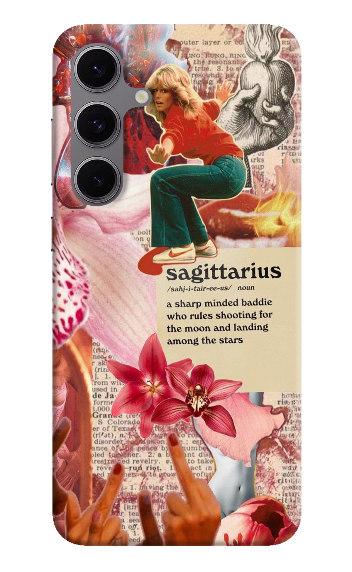 Sagittarius Zodiac Samsung S24 FE 5G Hard Case Back Cover by Casekaro
