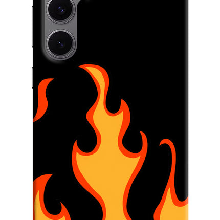 Fired Up – Black Samsung S24 FE 5G Hard Case Back Cover by Casekaro