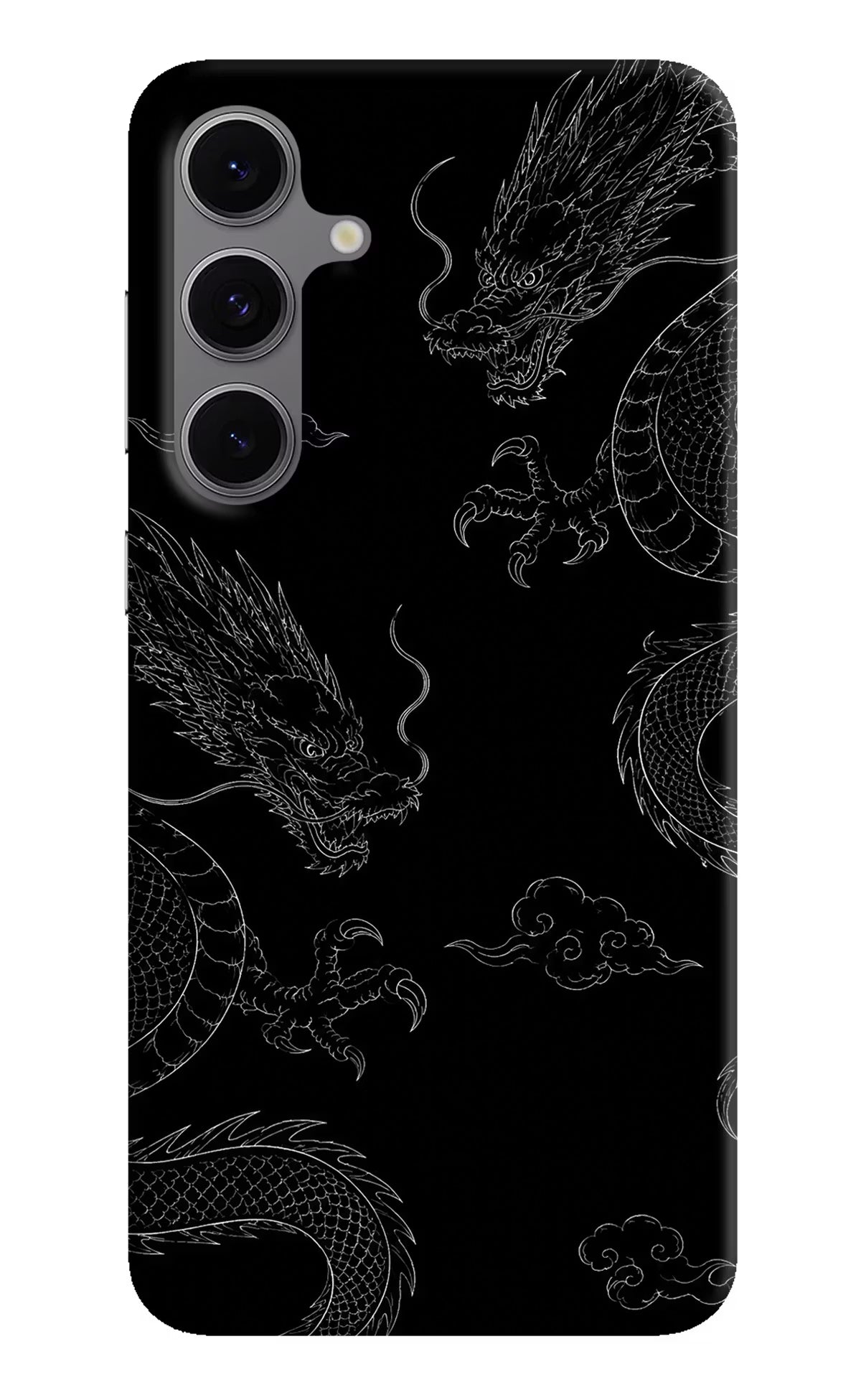 Twin Dragons Samsung S24 FE 5G Hard Case Back Cover by Casekaro