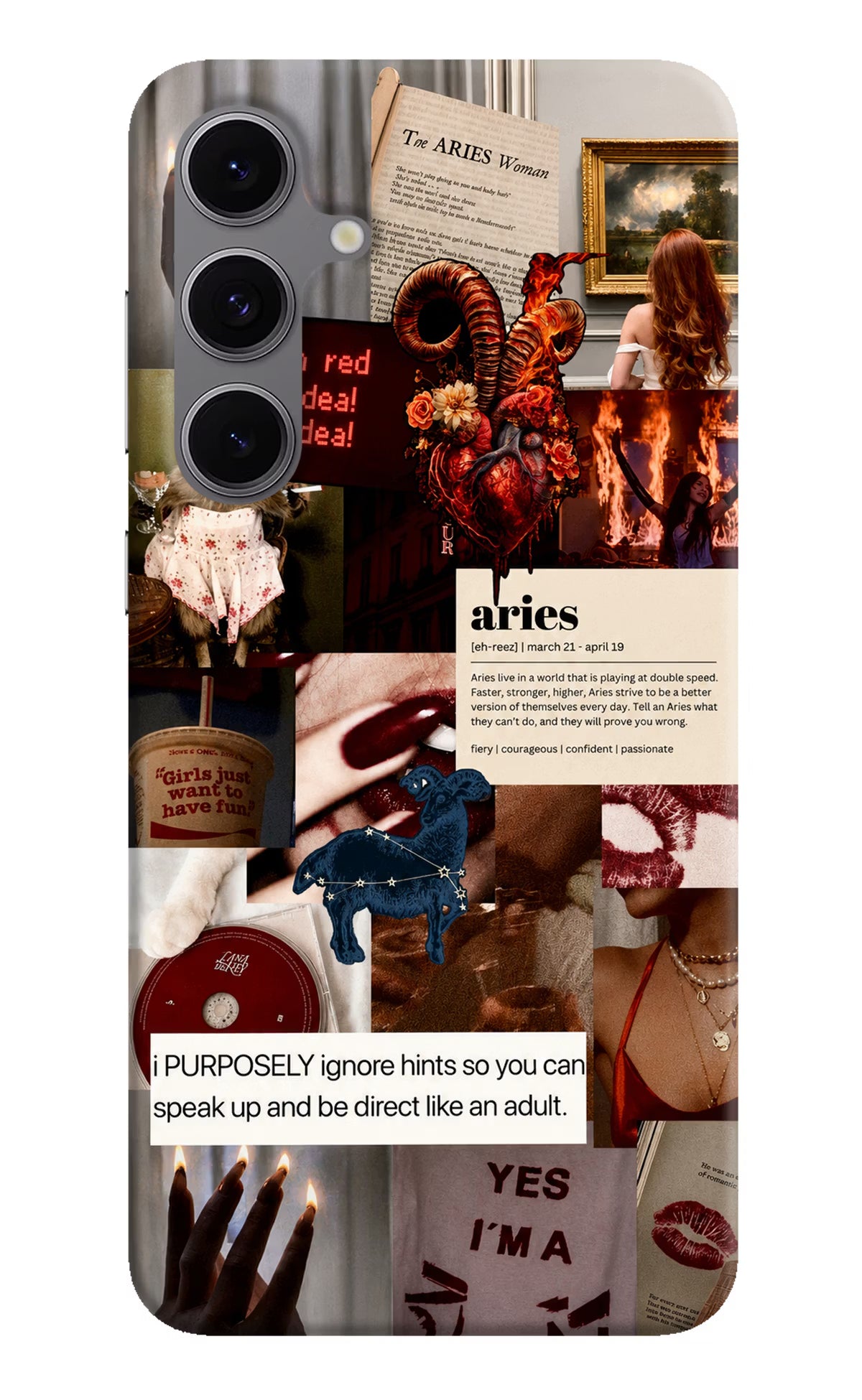 Zodiac Aries Samsung S24 FE 5G Back Cover