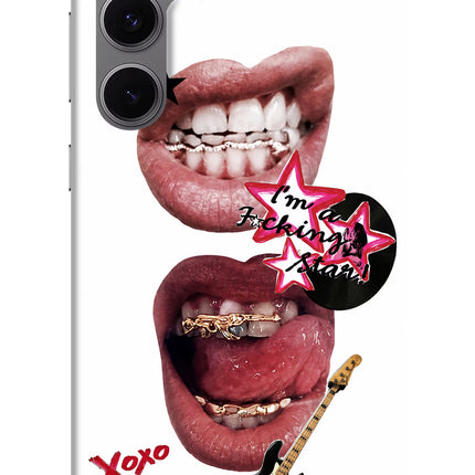 Rockstar Samsung S24 FE 5G Hard Case Back Cover by Casekaro