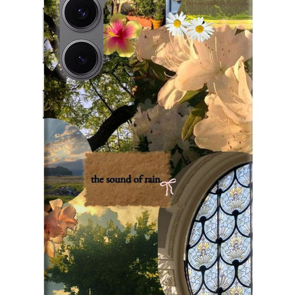 Rain Samsung S24 FE 5G Hard Case Back Cover by Casekaro
