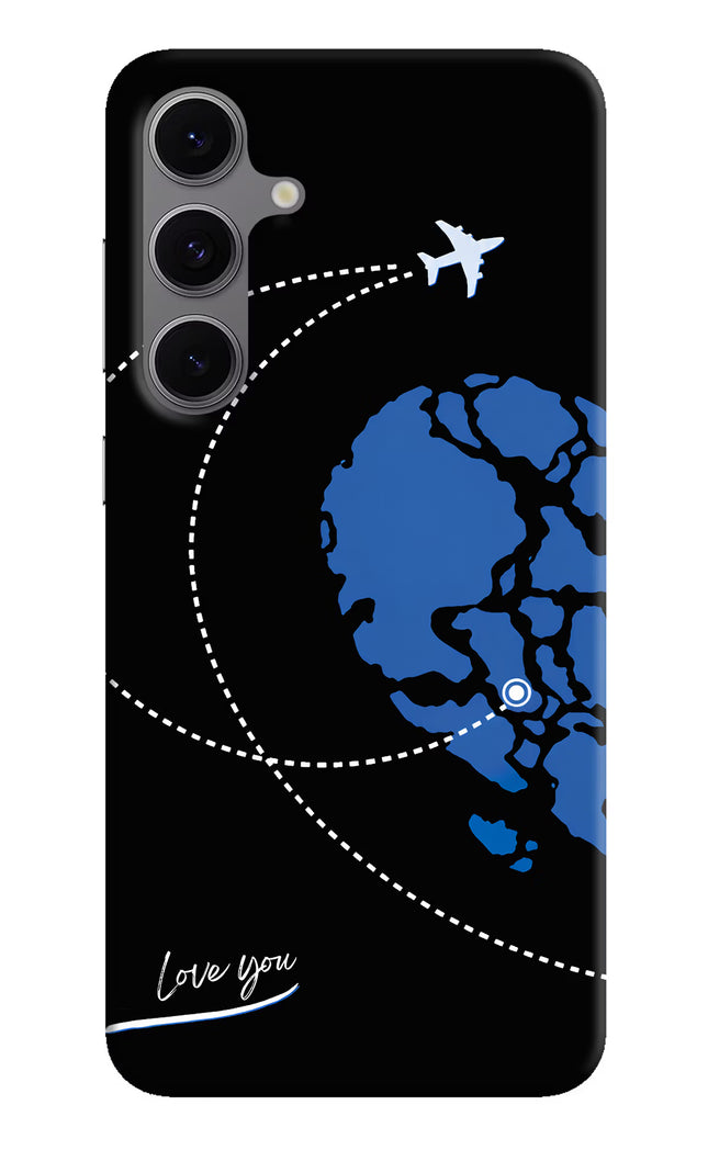 Love Orbit Samsung S24 FE 5G Hard Case Back Cover by Casekaro