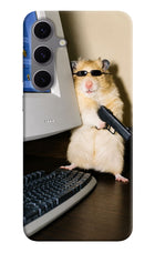 Hacker Hamster Samsung S24 FE 5G Hard Case Back Cover by Casekaro