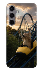 Rollercoaster Dog Samsung S24 FE 5G Hard Case Back Cover by Casekaro