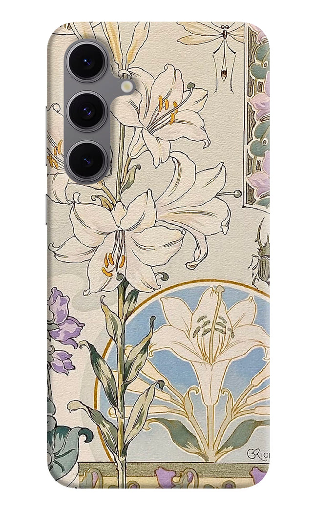 White Lily Samsung S24 FE 5G Hard Case Back Cover by Casekaro